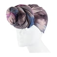 thumbnail image 3 of EnJoCho Womens Fashion Tie-dye Printed Turban Cap Knot Hat Multifunction Scarf Lightweight Beanie Ruffle Cap Cancer Headwear, 3 of 4