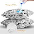 thumbnail image 4 of Throw Pillow Covers 18x18 Inch Set of 2, Video Game Waterproof Outdoor Pillow Covers, Black White Game Controller Monochrome Decorative Cushion Pillowcases for Couch, Sofa, Bed, Garden, Patio, 4 of 9