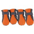 thumbnail image 1 of 4 Pcs Chaussures pour Chien Antidérapantes Semelle Souple Maille Respirante Sangles Réglables Bottes, 1 of 8
