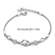 thumbnail image 3 of Pulseras para mujer, regalos para mujer, pulseras para mujer, tobilleras para hombre, pulsera con colgante de amor con personalidad y delicadas, adecuadas para todos los eslabones, pulseras para niña, 3 of 5