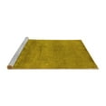 thumbnail image 2 of Ahgly Company Machine Washable Indoor Square Oriental Yellow Industrial Area Rugs, 6' Square, 2 of 4