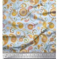 thumbnail image 1 of Soimoi Blue Cotton Duck Fabric Mandala & Paisley Fabric Prints By Yard 44 Inch Wide, 1 of 3