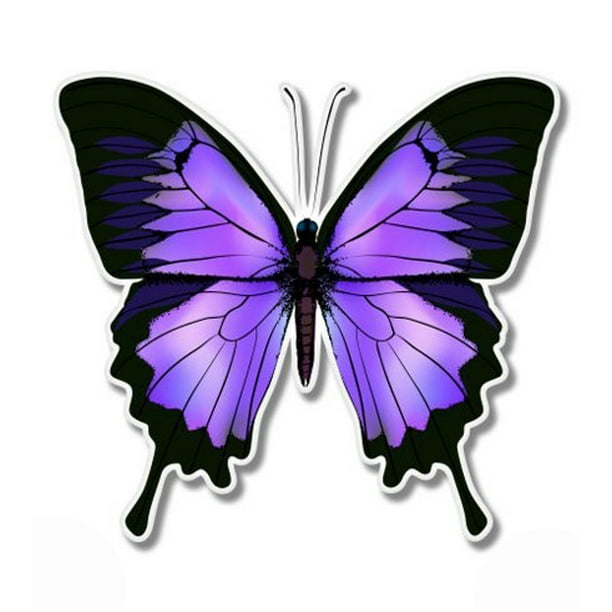 Purple Butterfly Beautiful Vinyl Sticker Waterproof Decal Sticker 5