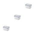 thumbnail image 2 of tamizeot Fridge Fruit Storage Box Kitchen Drain Organizer Refrigerator Organizers Small 3Set, 2 of 6