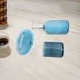 thumbnail image 3 of Unique Bargains 1 Set Durable Dot Bathroom Accessories Kit Blue Glass, 3 of 3