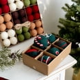 thumbnail image 4 of 6/36 piezas/caja de bolas de fieltro de lana para árbol de Navidad, adorno colgante para colgar, decoración navideña para el hogar, regalo de Año Nuevo, suministros para fiestas, 4 of 5