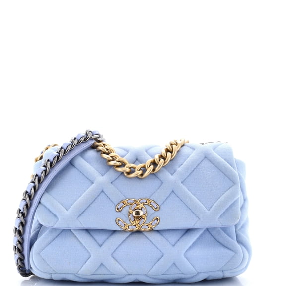 Pre-Owned 19 Flap Bag Quilted Jersey Medium By Rebag