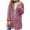 Pink, variant on cocolona Womens Winter Fuzzy Fleece Jackets Oversized Open Front Cardigan Sweaters Casual Solid Color Long Sleeve Hooded Coats