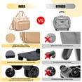 thumbnail image 3 of Rolling Craft Bag,Sewing Machine Tote,Large Sewing Accessories Storage with Wheels,Detachable Rolling Teacher Bag and Transport Tote for Craft,Teaching,Office, 3 of 9