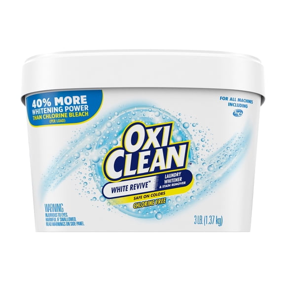 OxiClean White Revive Laundry Whitener + Stain Remover, 3 lbs.