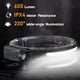 thumbnail image 4 of Usb Rechargeable Led Headlamp, Powerful Led Head Torch, Waterproof Camping Cob Headlamp With Sensitive Sensor Mode compatible Hiking Cycling Walking D, 4 of 5