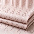 thumbnail image 6 of LVRLVR 1Pc Diamond Jacquard Shower Curtain Set, Heavyweight Polyester, Tassel & Hookless 2 Styles, Bathroom Curtain with Liner or Hooks, 6 of 8