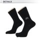 thumbnail image 3 of Calcetines de ciclismo Unique Bargains absorbentes de sudor, transpirables, reflectantes, anti-fricción, calcetines de bicicleta al aire libre, negros, talla única, neutros y universales, 1 par, 3 of 6