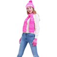 thumbnail image 3 of Ensemble d'Accessoires d'Hiver Bonnet Tricoté 3 Pcs pour Femmes, Gants et Foulard, 3 of 4