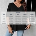 thumbnail image 3 of Jamicy Summer Tops for Women Plus Size V Neck T Shirts Solid Color Summer Half Sleeve Tees Casual Loose Fit Tunic Tops, 3 of 8