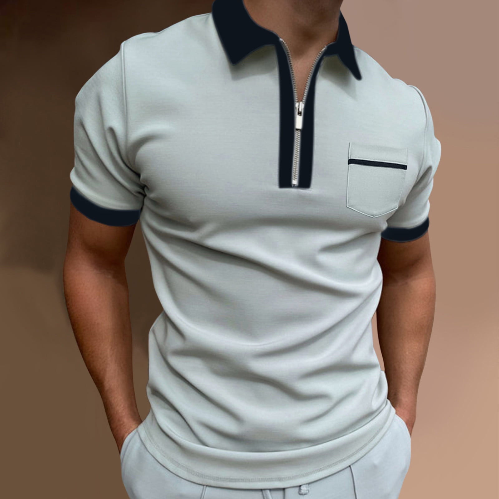 Aayomet Mens Polo Men's Muscle T Shirts Stretch Long&Short Sleeve ...