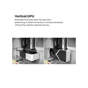 MONTECH HS01 PRO, ATX Mid-Tower PC Case, Gaming PC, High-Airflow, Reversible Layout, Mesh Front Panel, 5x ARGB PWM Fan Pre-Installed, Sink-in Design, Toolless Panels, White
