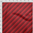 thumbnail image 3 of oneOone Cotton Poplin Red Fabric Stripes Quilting Supplies Print Sewing Fabric By The Yard 56 Inch Wide, 3 of 4