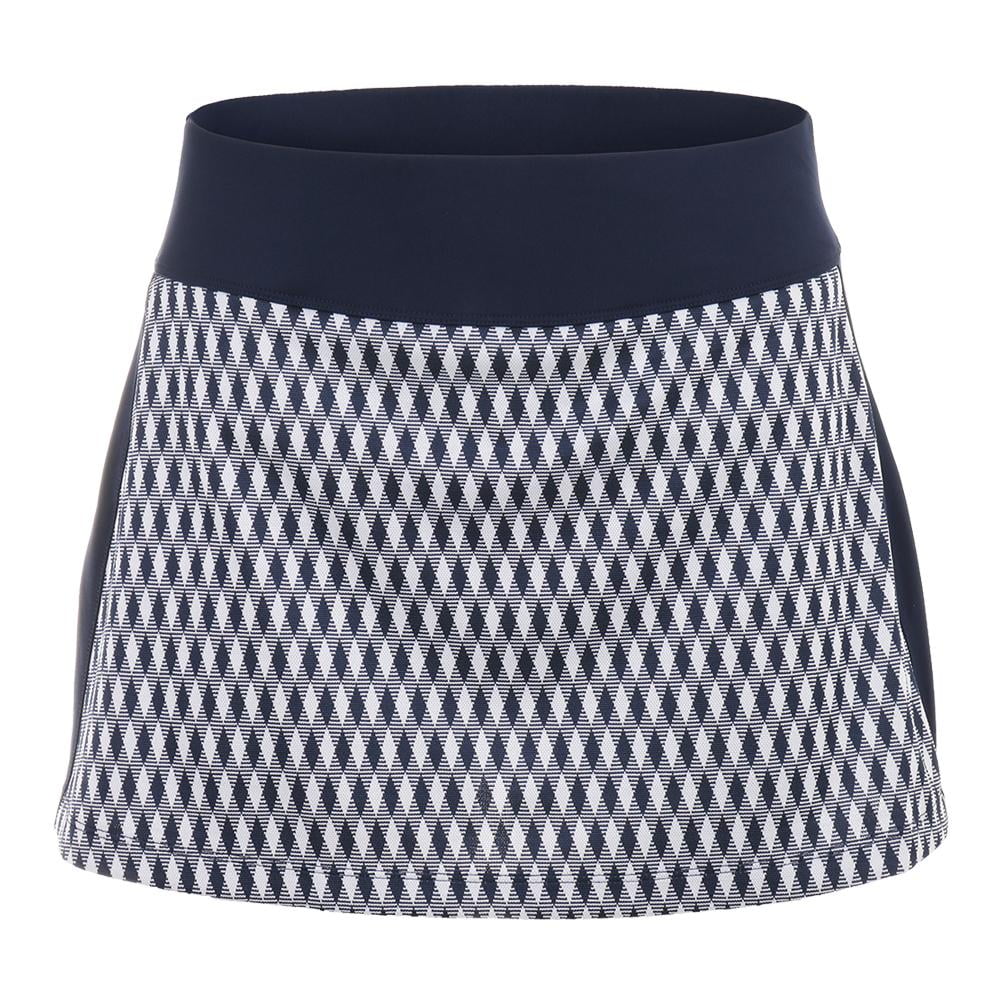 Women`s Argyle Team 13.5 Inch Tennis Skort Navy Print Women`s Argyle Team 13.5 Inch Tennis Skort Navy Print