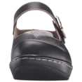 thumbnail image 2 of Spring Step L'Artiste Aneria Women's Mule Round Toe Clog - Hand-Painted Floral Laser Cut Leather - Adjustable Hook-and-Loop Strap Brushed with Gold Buckle, 2 of 8