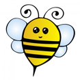 thumbnail image 2 of Bee Wall Decal Sticker by Wallmonkeys Peel and Stick Graphic (48 in H x 46 in W) WM249812, 2 of 4