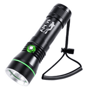 APLOS AP30 Scuba Diving Flashlight With Power Indicator, 3000lm, 3 XPL LED IPX8 Waterproof Professional Rechargable Dive Light