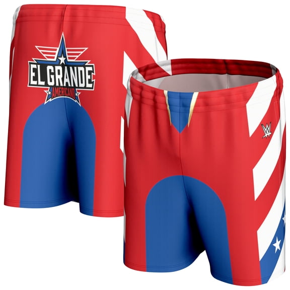 Men's ProSphere White/Red/Blue El Grande Americano Heritage In-Ring Shorts