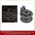 thumbnail image 5 of 8Pcs 4581DD3002A Dishwasher Upper Rack Wheels,Dishrack Roller for LG, 5 of 5