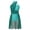 Green, variant on LiiYii Women Sleeveless Lyrical Dance Costume Halter Neck Color Block Flowy Leotard Dress Modern Burgundy XL
