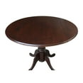 thumbnail image 3 of International Concepts 42" Round Dual-Drop Leaf Pedestal Table, Rich Mocha, 3 of 7