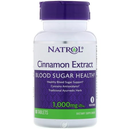 Natrol Cinnamon Extract 500mg 80 Tablet, Pack of (Best Type Of Cinnamon)