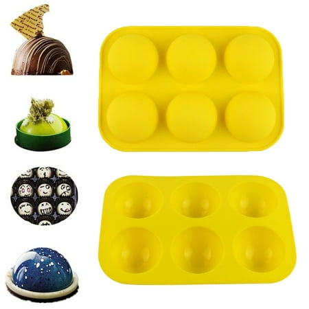 

DJKDJL Half Ball Sphere Silicone Cake Muffin Chocolate Cookie Baking Mould Decor