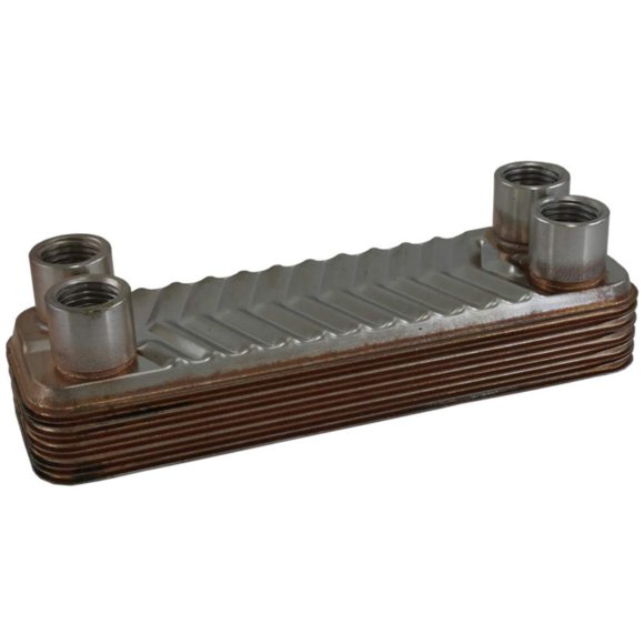 Duda Energy HX0510: F025 B3-5A 10 Plate Heat Exchanger 1/4" Female NPT, Degrees_Celsius, to Volts, Amps, (