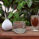 thumbnail image 4 of Rattan coasters, elegant handmade braided coasters, holiday party rattan tea cup creative kitchen table items, 4 of 5