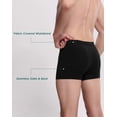 thumbnail image 4 of INNERSY Men's Boxer Briefs Soft Comfy Underwear for Men with Pouch 4-Pack(M,Black), 4 of 7