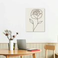thumbnail image 2 of Nawypu  Black White Botanical Flower Canvas Wall Art,  Modern Floral Sketch Drawing Poster, Minimal Line Plant Pictures Painting Wall Decor for Living Room Bedroom, 2 of 4