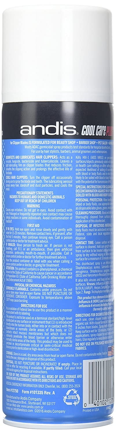 Andis® 5-in-1 Kühl-Scherkopfspray Cool Care Plus®