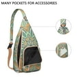 thumbnail image 2 of Waterproof Hiking Backpack Sling Bag for Women – Lightweight Crossbody Bag with Adjustable Strap, Multipurpose Chest Bag for Travel & Outdoor Adventures – Mandala Zen Geometric Design, 2 of 4