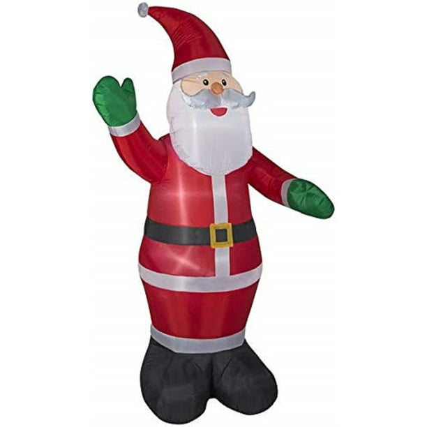 Home Accents Holiday 9 ft Giant-Sized Inflatable Airblown LED Santa ...
