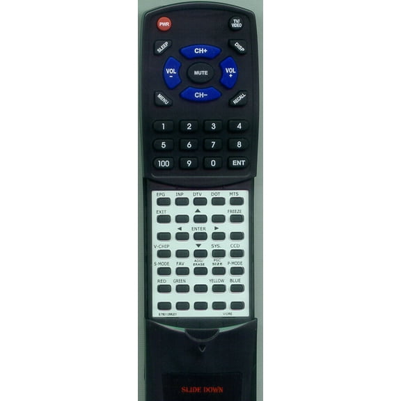 Replacement Remote for VIORE E7501-056201, E7501056201, RTE7501056201, KC01B5, PD42V18HA, PDP42V18HA