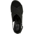 thumbnail image 4 of Naturalizer Womens Treasure Slingback Block Heel Sandal Black Suede 9.5M, 4 of 5