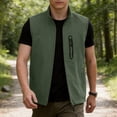 thumbnail image 3 of WRFWUL Mens Lightweight Zip Up Vest Stand Collar Sleeveless Outdoor Work Utility Jacket Casual Summer Fishing Hiking Outfits with Multi Pockets, 3 of 7