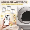 thumbnail image 7 of Homall Cute Cat-Ear Self-Cleaning Automatic Cat Litter Box with Smart Sensors, App Control & Health Monitoring,Gray, 7 of 7