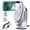 White, variant on Loheer 1600W Steamer for Clothes, 2-in-1 Steamer & Iron with Large Ceramic Plate, Powerful Turbo Steam, Smart Temperature Control, Auto-off, Wrinkle Remover for All Fabrics