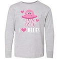 thumbnail image 3 of Inktastic Jellyfish Pink Ocean Creature Long Sleeve Youth T-Shirt, 3 of 5