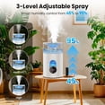 thumbnail image 3 of Humidificador GloryAir de 6 L con niebla fría y caliente y control remoto, 3 of 9