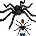 thumbnail image 4 of Clearance Under $2.1! 1 Pack Giant Soft Hairy Spider Plush, Realistic Halloween Decoration, for Yard Party Props, 4 of 4