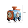 thumbnail image 3 of Press And Go Toy Car, Kids Educational Toy With Whistle, No Battery Toy Car, Parent-Child Interactive Toy, Rotating Face Expression, Early Learning Toy, Fun Train Drop Car, Toddler Push Toy, 3 of 8