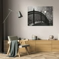 thumbnail image 3 of Vitaly Geyman 24x17 Gallery Wrapped Canvas Wall Art Titled - Bridge of Light II BandW, 3 of 4