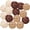 White-brown -Nature, variant on ATJIA Christmas Wicker Rattan Balls Decorative Balls Garden Wedding Party Coffee Table Decoration Craft Home Decor(2Inch,12/15pcs)